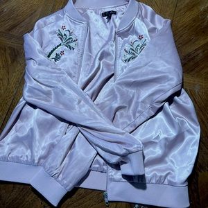 Pink embroidered jacket